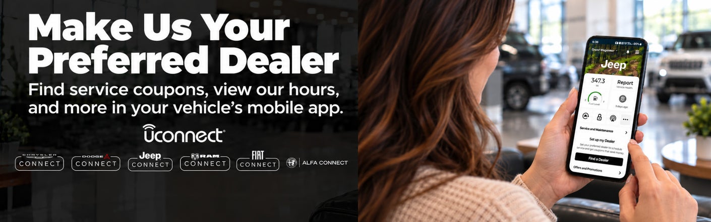 uconnect® make us your preferred dealer | Griffith Chrysler Dodge Jeep Ram in Richfield Springs NY