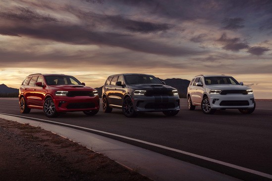 three dodge vehicles