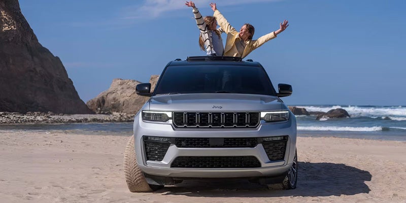 2026 Jeep Grand Cherokee parked on the beach